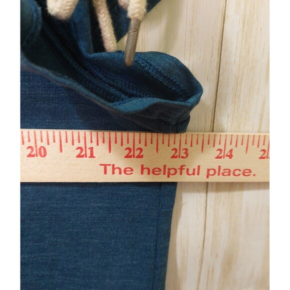 Chicos Women's Top Size 3 (XL/16) Blue~Rope Tie~ Nautical~Fringe~Boho Beachy - Picture 12 of 13